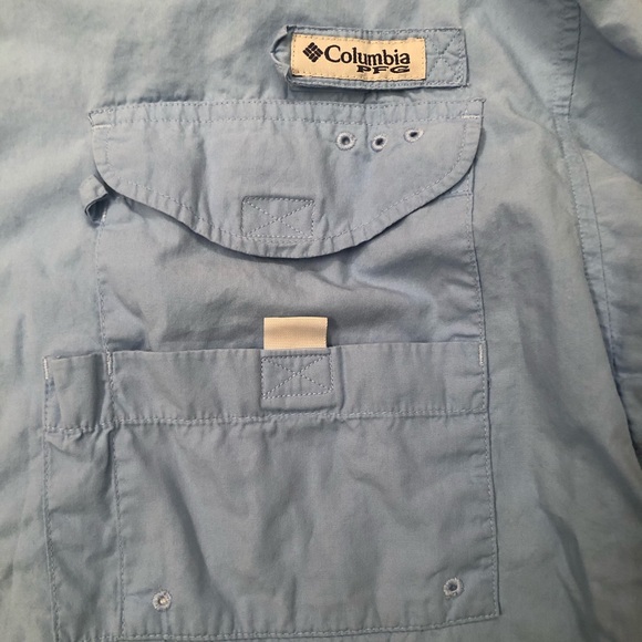 COLUMBIA MENS PFG BUTTON DOWN SHIRT - Picture 2 of 7